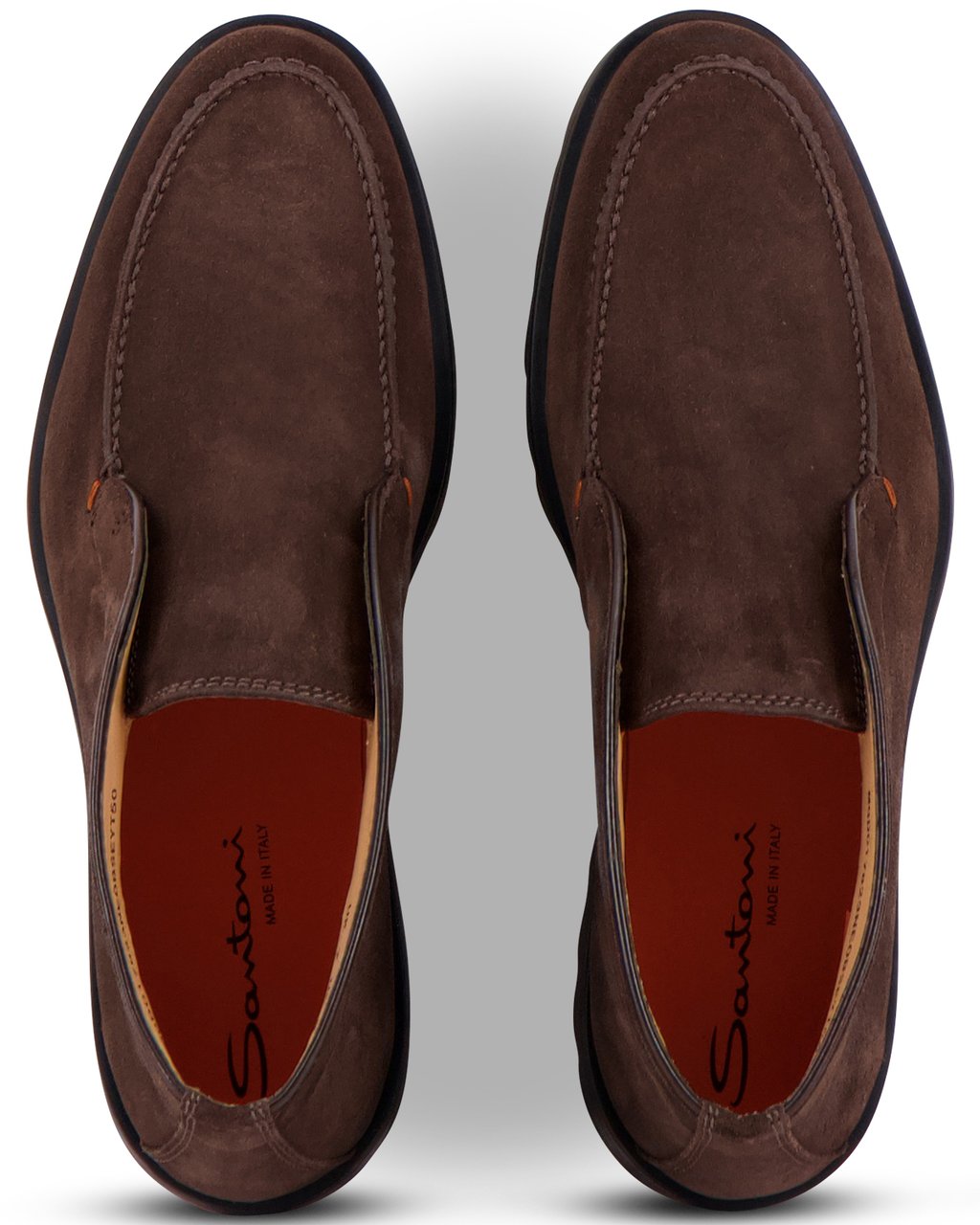 Santoni Instapschoen Bruin Bruin