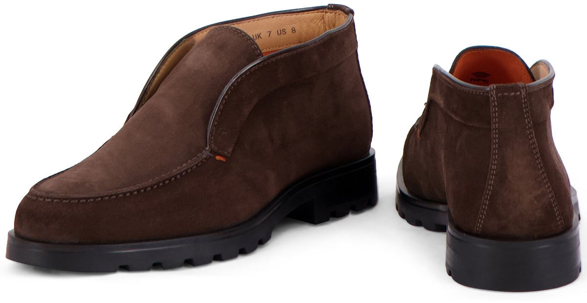 Santoni Instapschoen Bruin Bruin