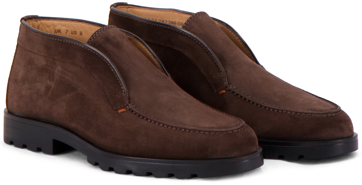 Santoni Instapschoen Bruin Bruin