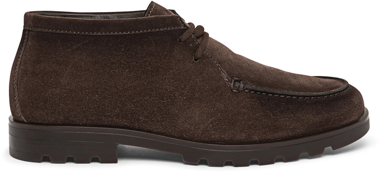 Santoni Men's suede desert boot Wit