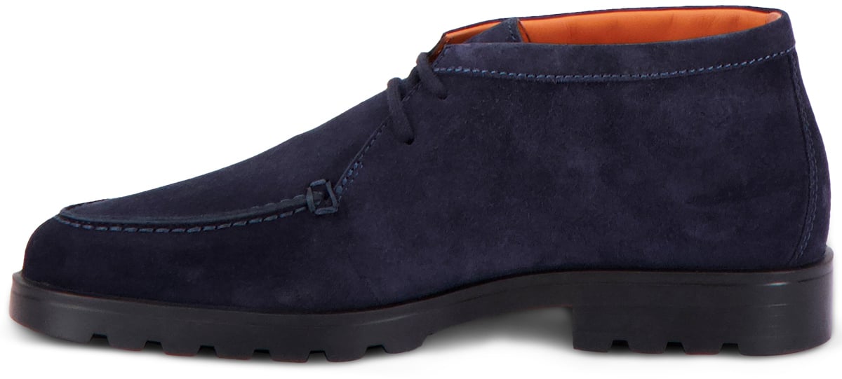 Santoni Instapschoen Blauw Blauw