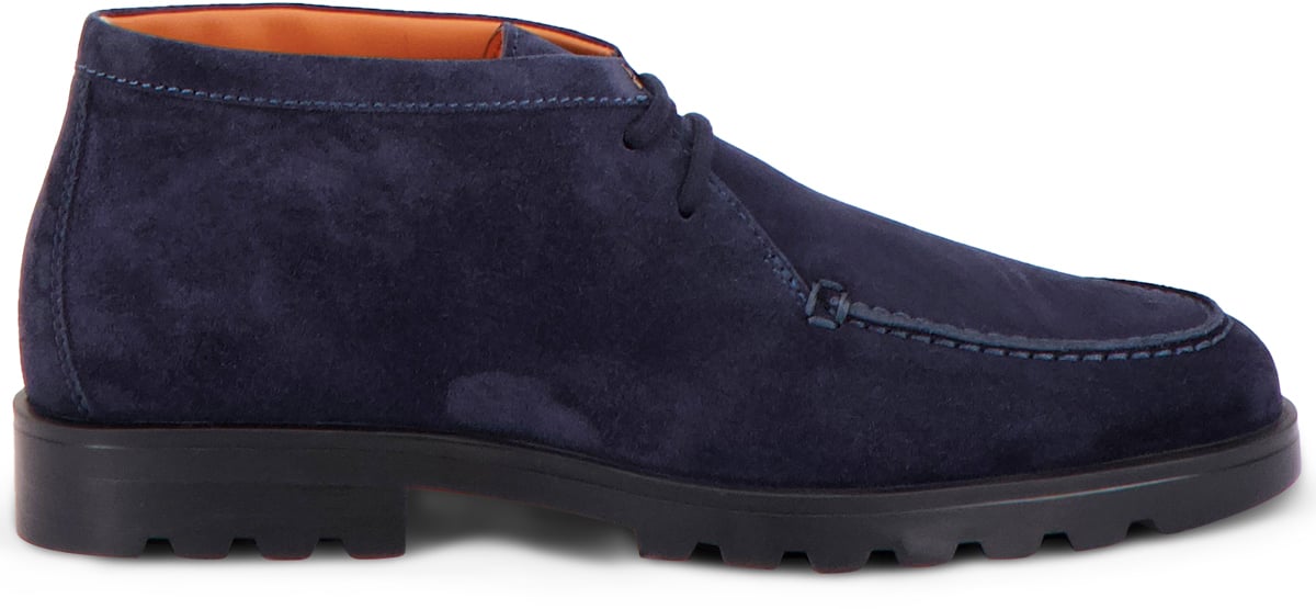 Santoni Instapschoen Blauw Blauw