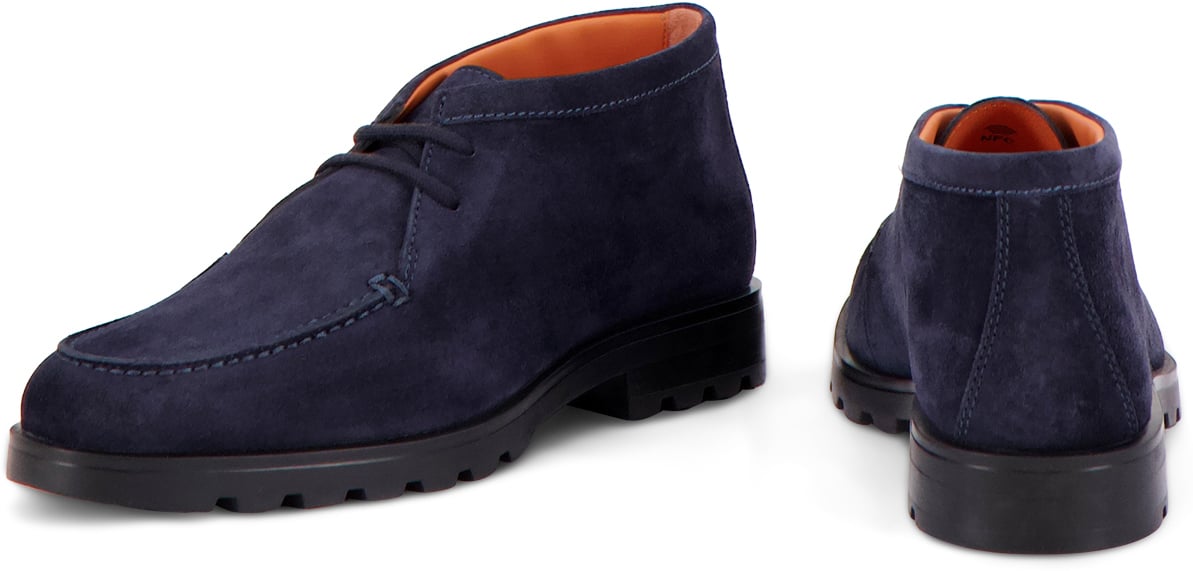 Santoni Instapschoen Blauw Blauw