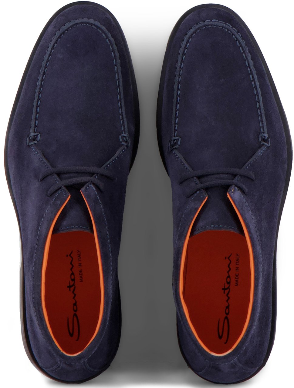 Santoni Instapschoen Blauw Blauw