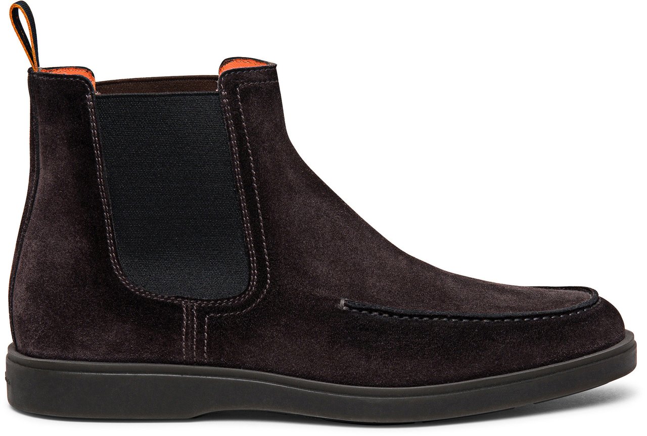 Santoni Suede Chelsea boot Wit
