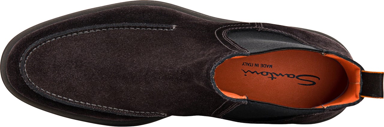 Santoni Suede Chelsea boot Wit