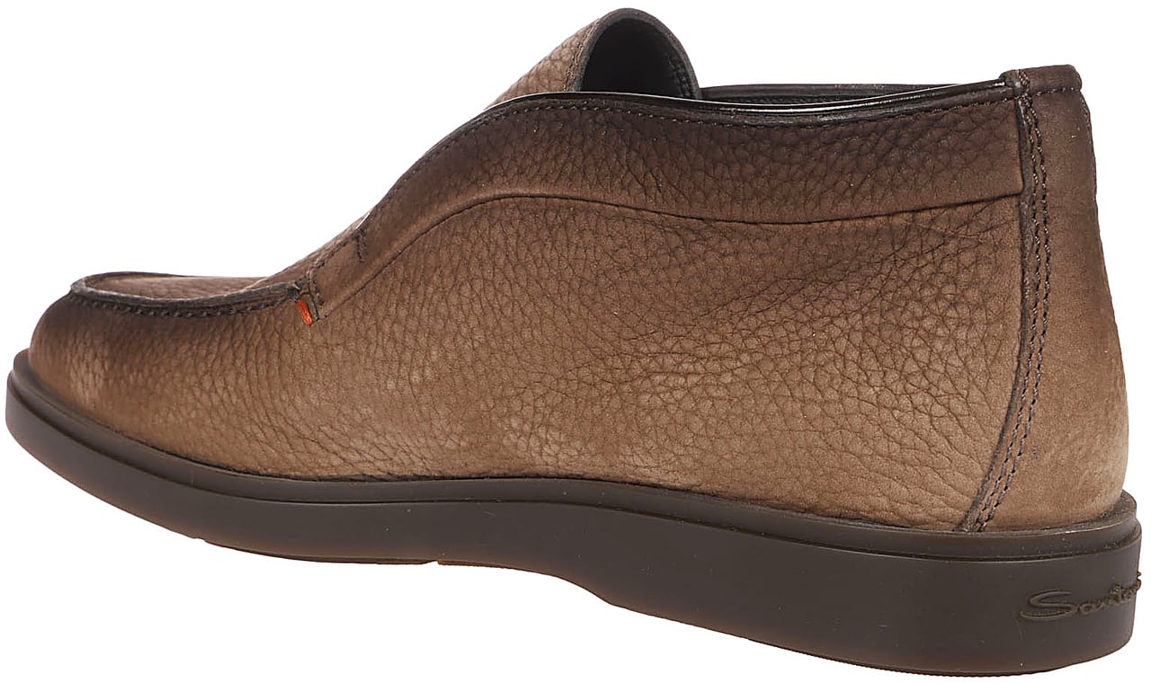 Santoni Dragon Slip-on Loafers Brown Bruin