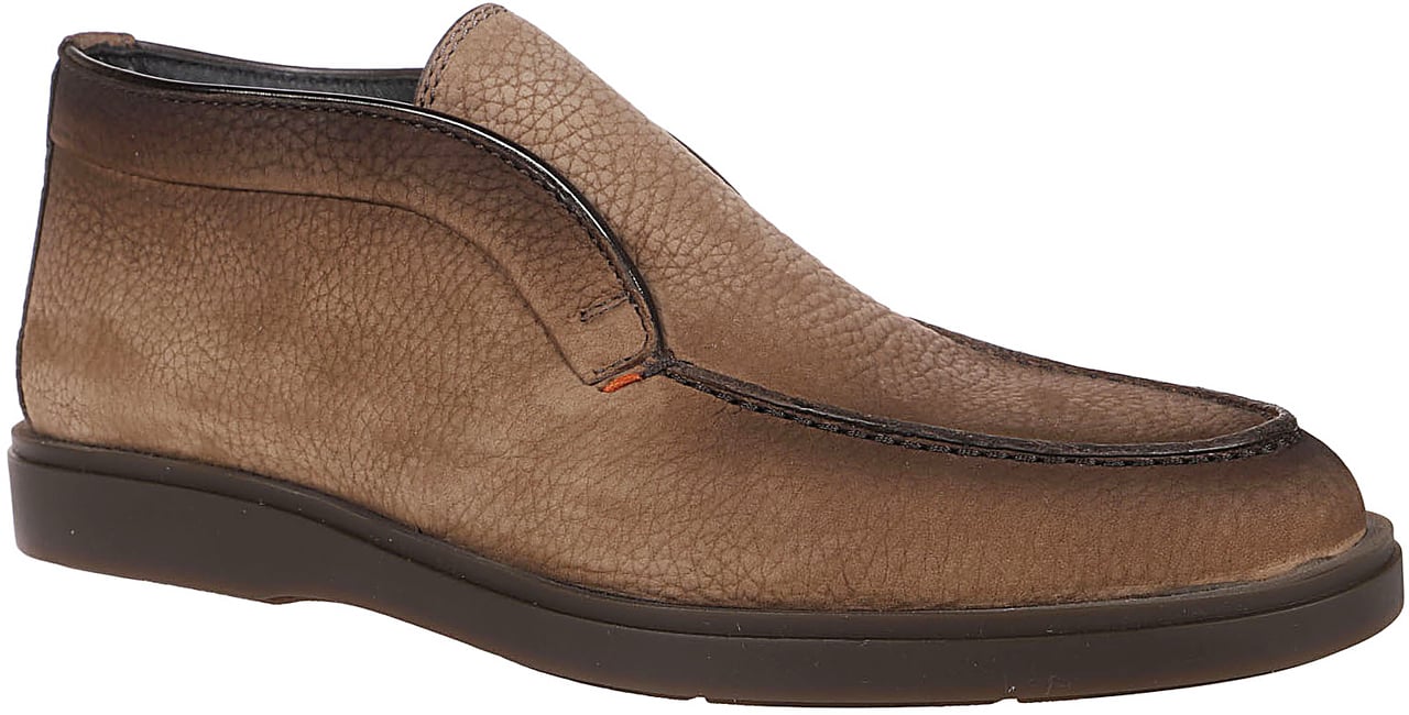 Santoni Dragon Slip-on Loafers Brown Bruin