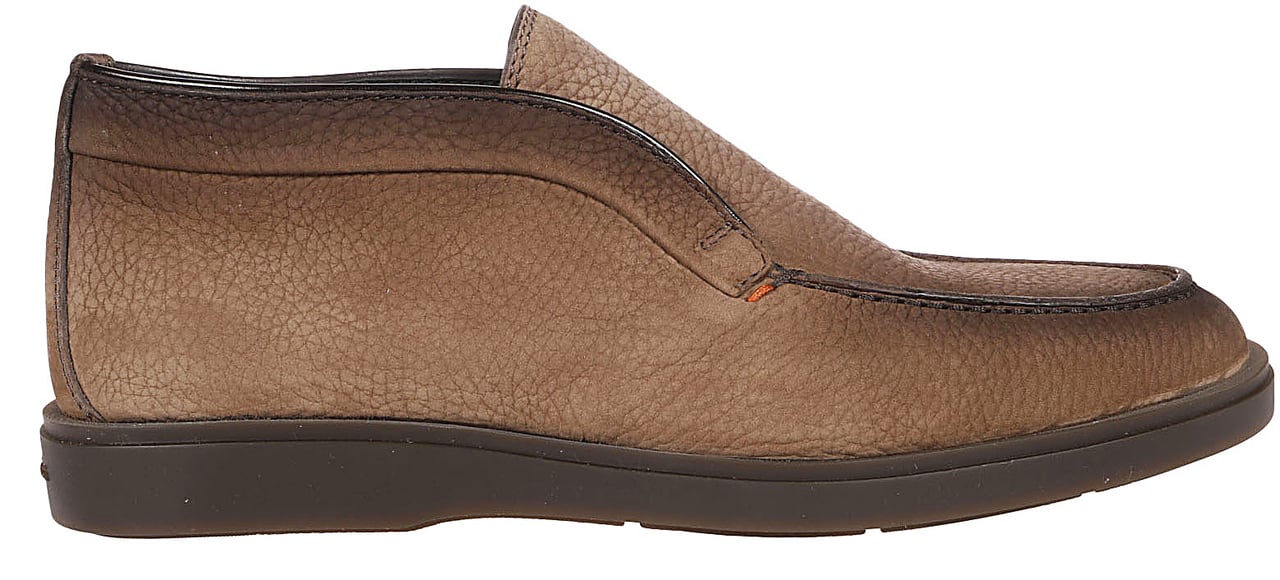 Santoni Dragon Slip-on Loafers Brown Bruin