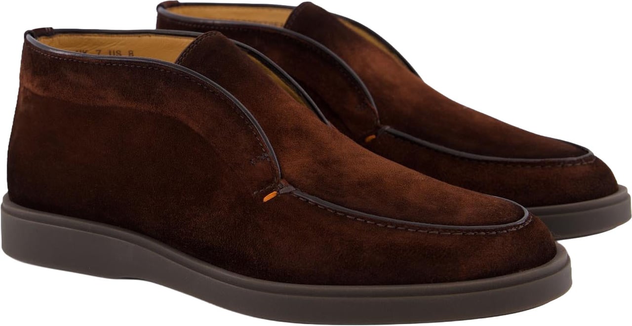 Santoni Heren Dragon loafers Bruin