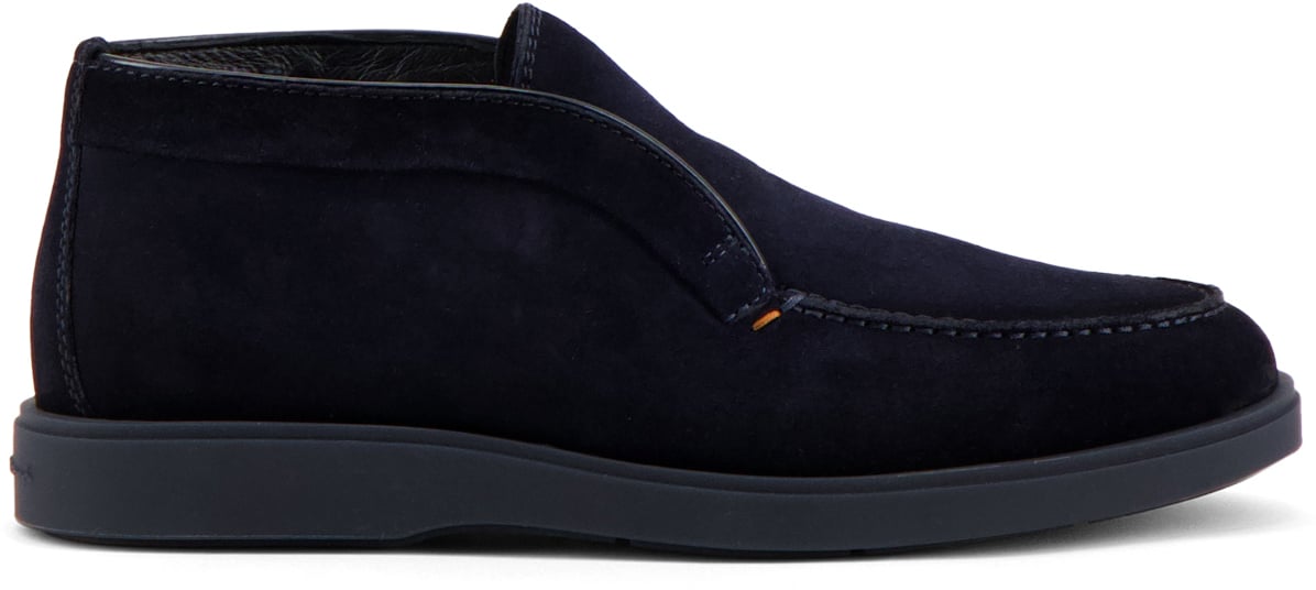 Santoni Instapschoen Blauw Blauw