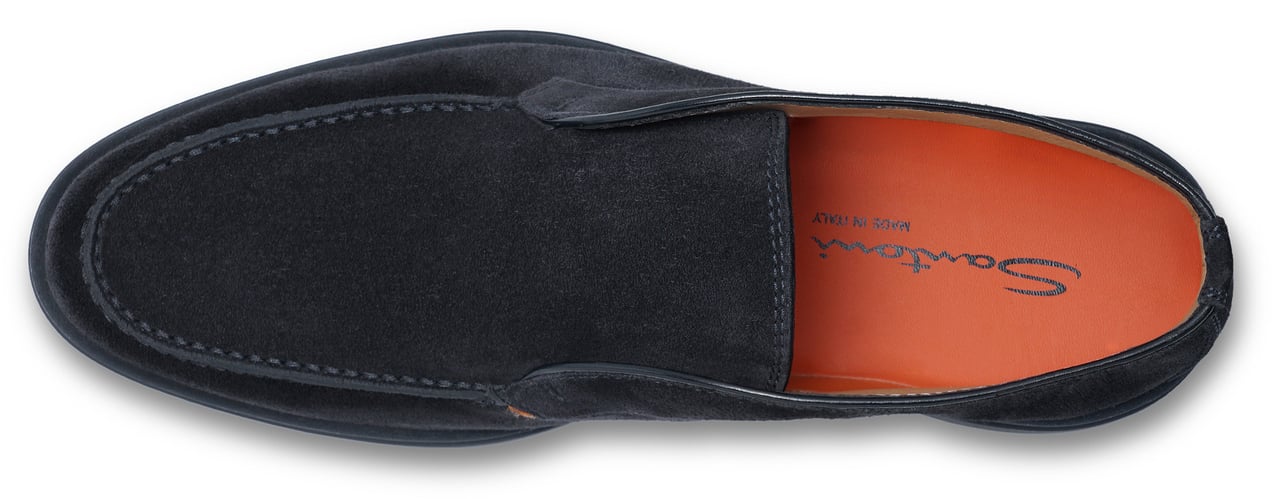 Santoni Men’s suede desert boot Wit