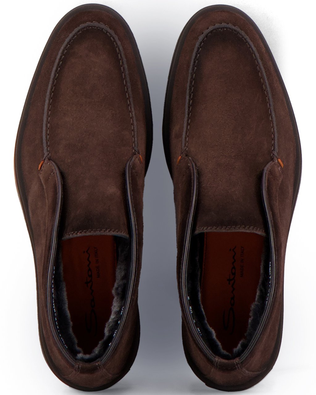Santoni Instapschoen Bruin Bruin