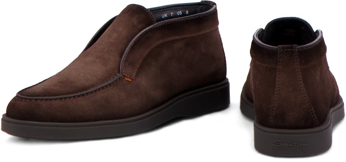 Santoni Instapschoen Bruin Bruin