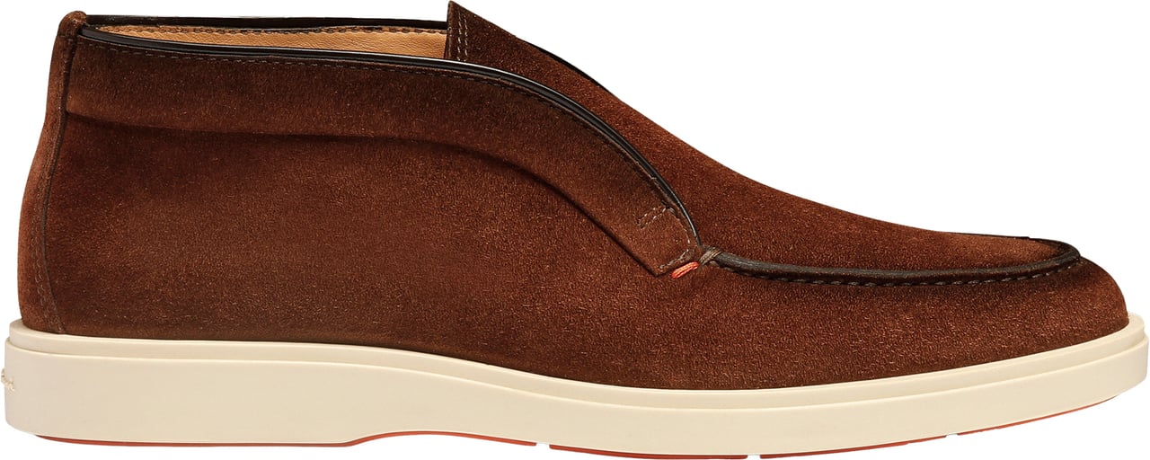 Santoni Men's suede desert boot Wit