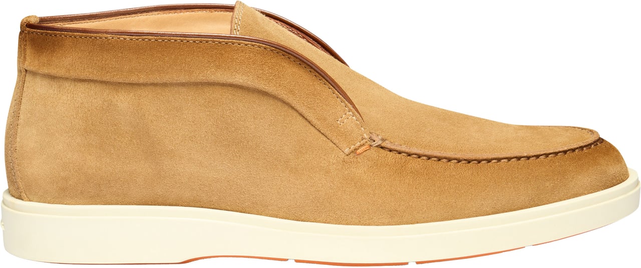 Santoni Men’s suede desert boot Blauw