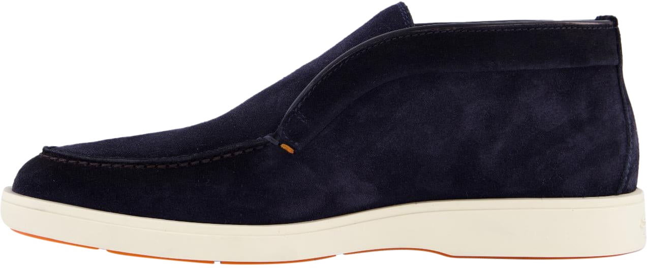 Santoni Heren Digits Loafer Blauw Blauw