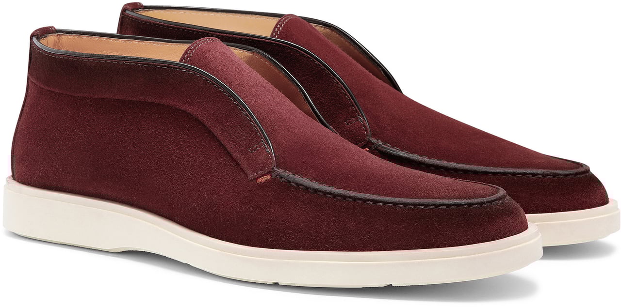 Santoni Flat Shoes Blue Blauw