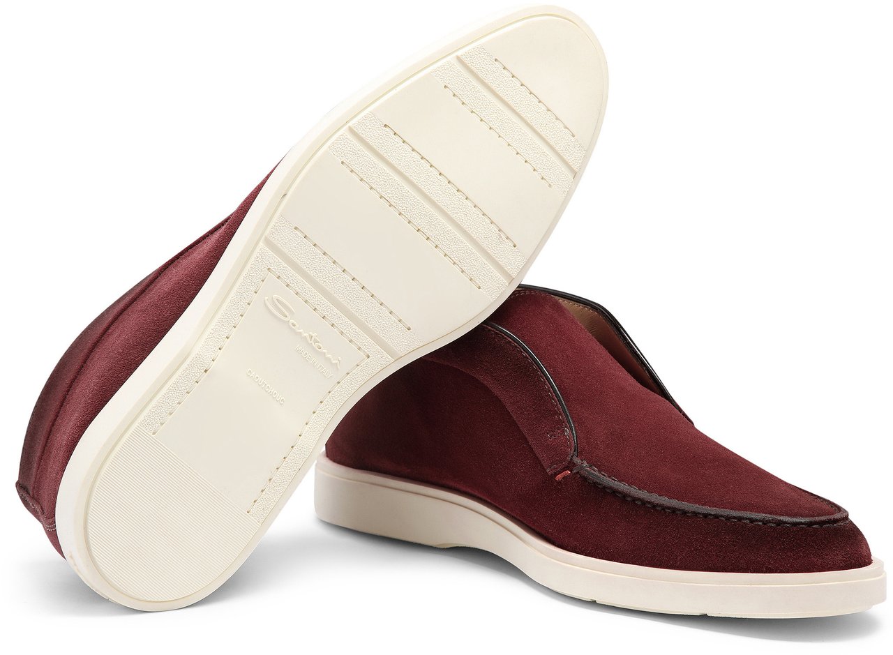 Santoni Flat Shoes Blue Blauw