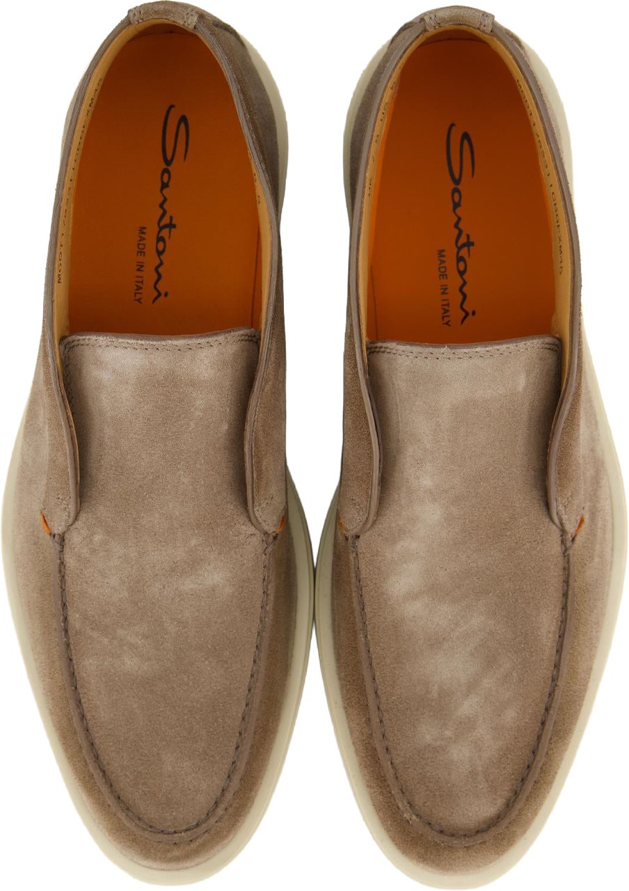 Santoni Heren Digits Loafer Beige Beige
