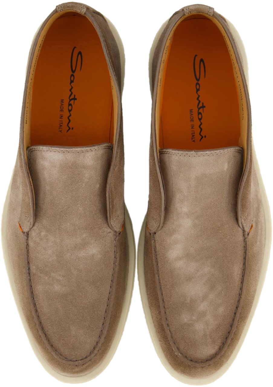 Santoni Heren Digits Loafer Beige Beige