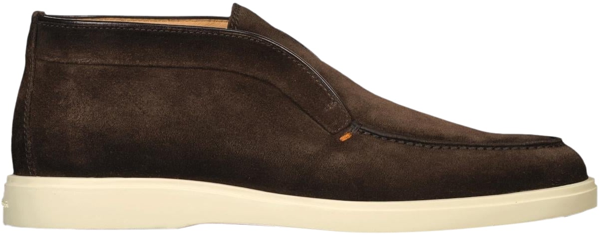 Santoni Heren Digits Loafer Grijs Bruin