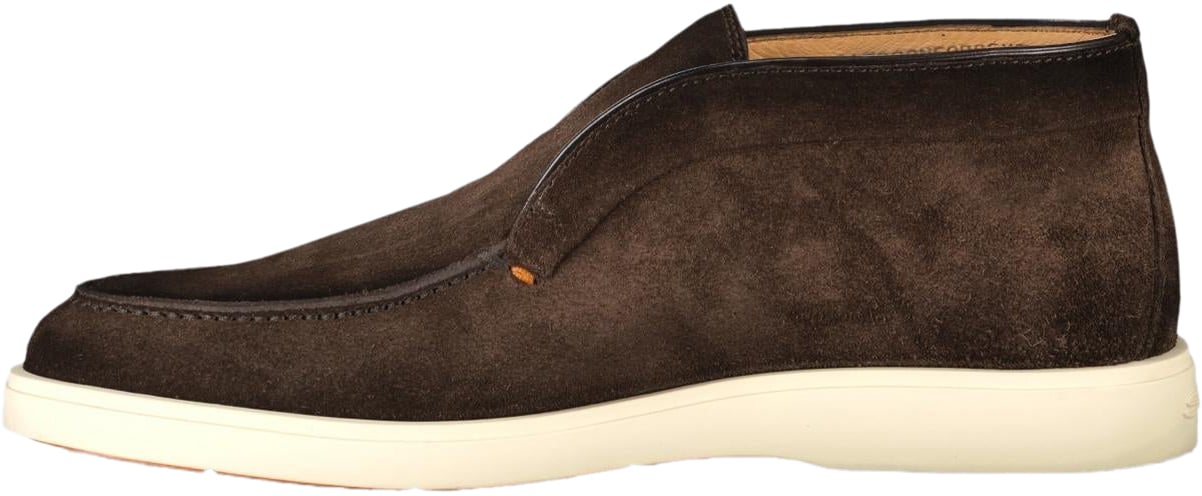 Santoni Heren Digits Loafer Grijs Bruin