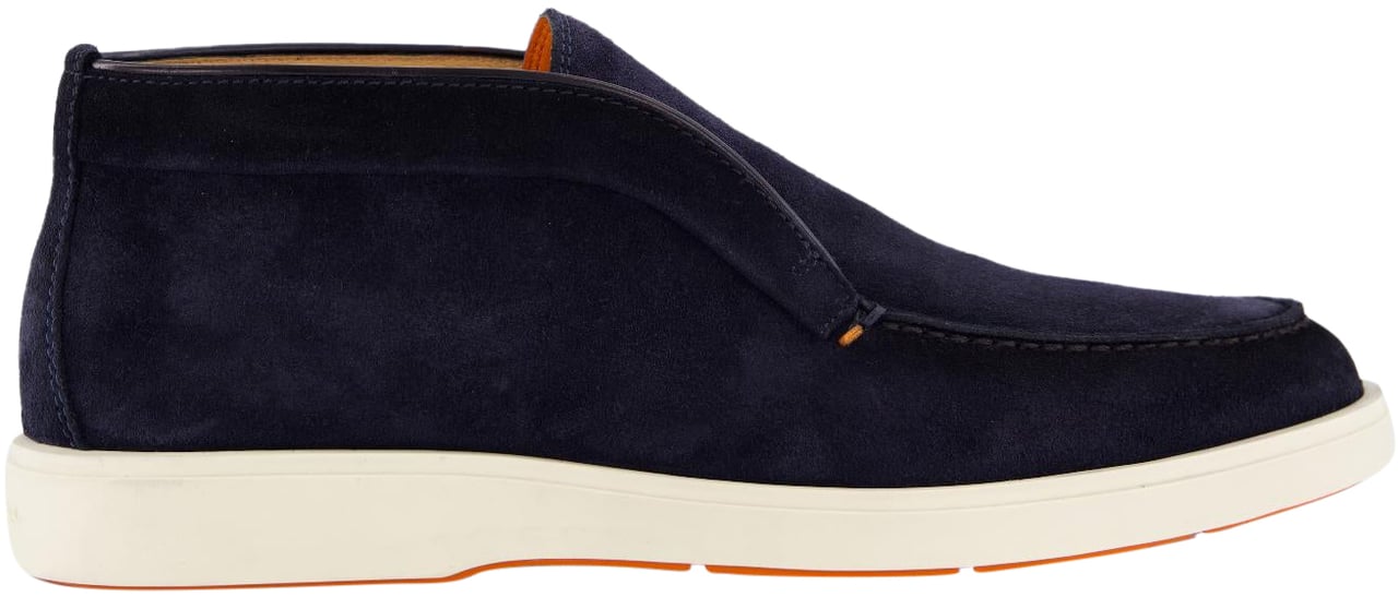 Santoni Heren Digits Loafer Blauw Blauw