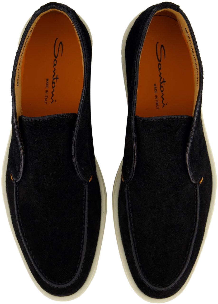 Santoni Heren Digits Loafer Zwart Zwart