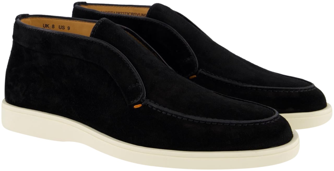 Santoni Heren Digits Loafer Zwart Zwart