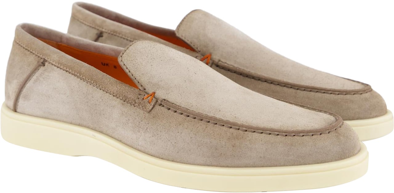 Santoni Heren Botanist Loafer Grijs Grijs