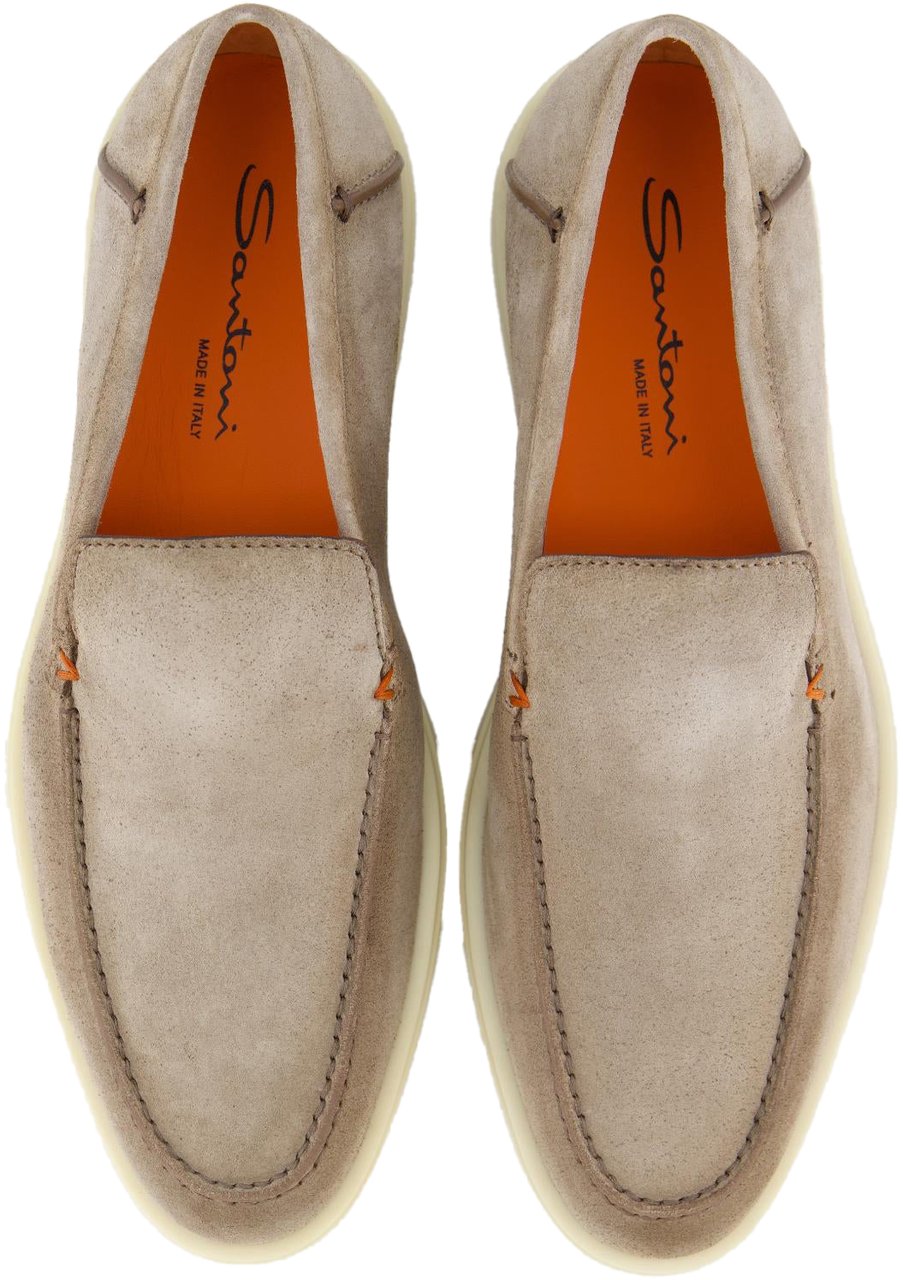 Santoni Heren Botanist Loafer Grijs Grijs