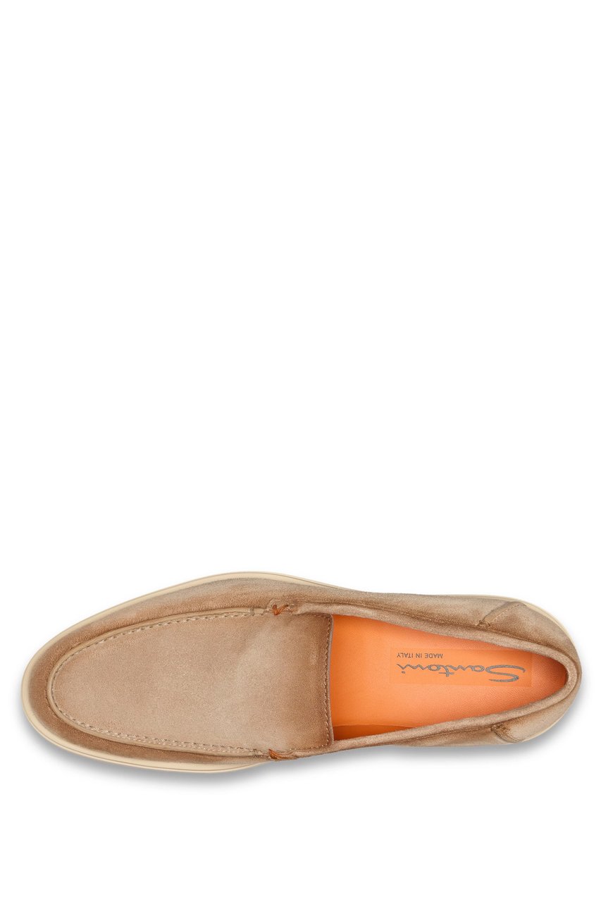 Santoni Suede Slip-On Shoes Bruin