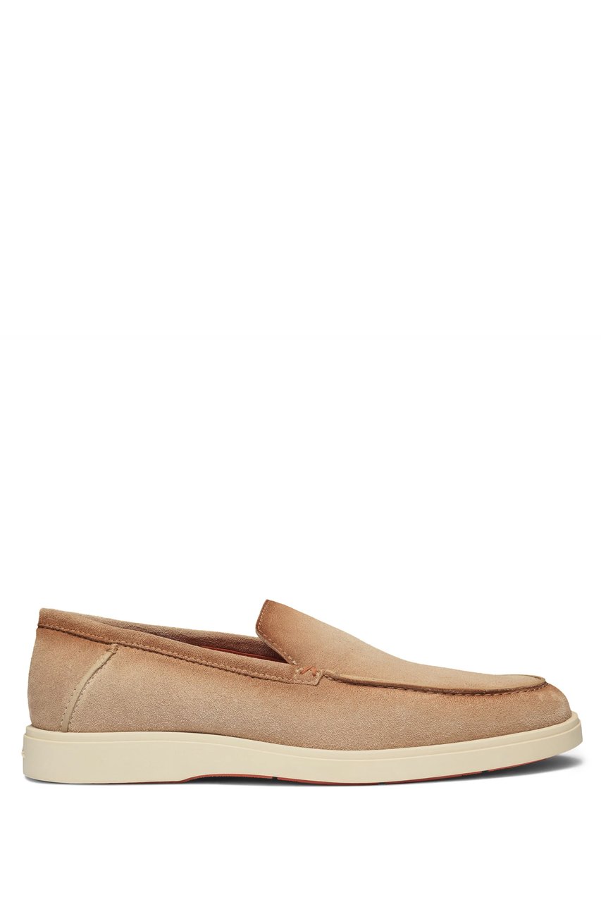 Santoni Suede Slip-On Shoes Bruin