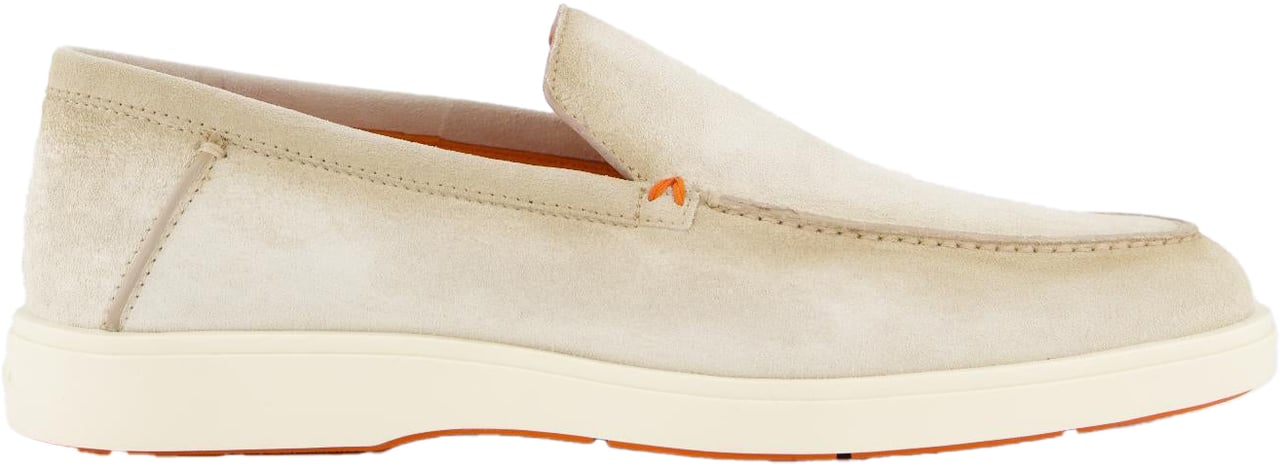 Santoni Heren Botanist Loafer Beige Beige
