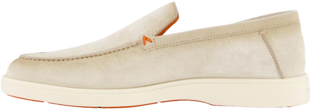 Santoni Heren Botanist Loafer Beige Beige