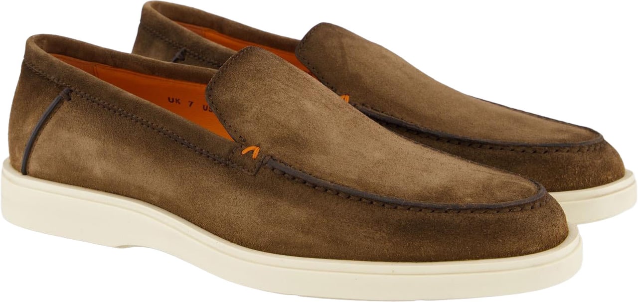 Santoni Heren Botanist Loafer Bruin Bruin