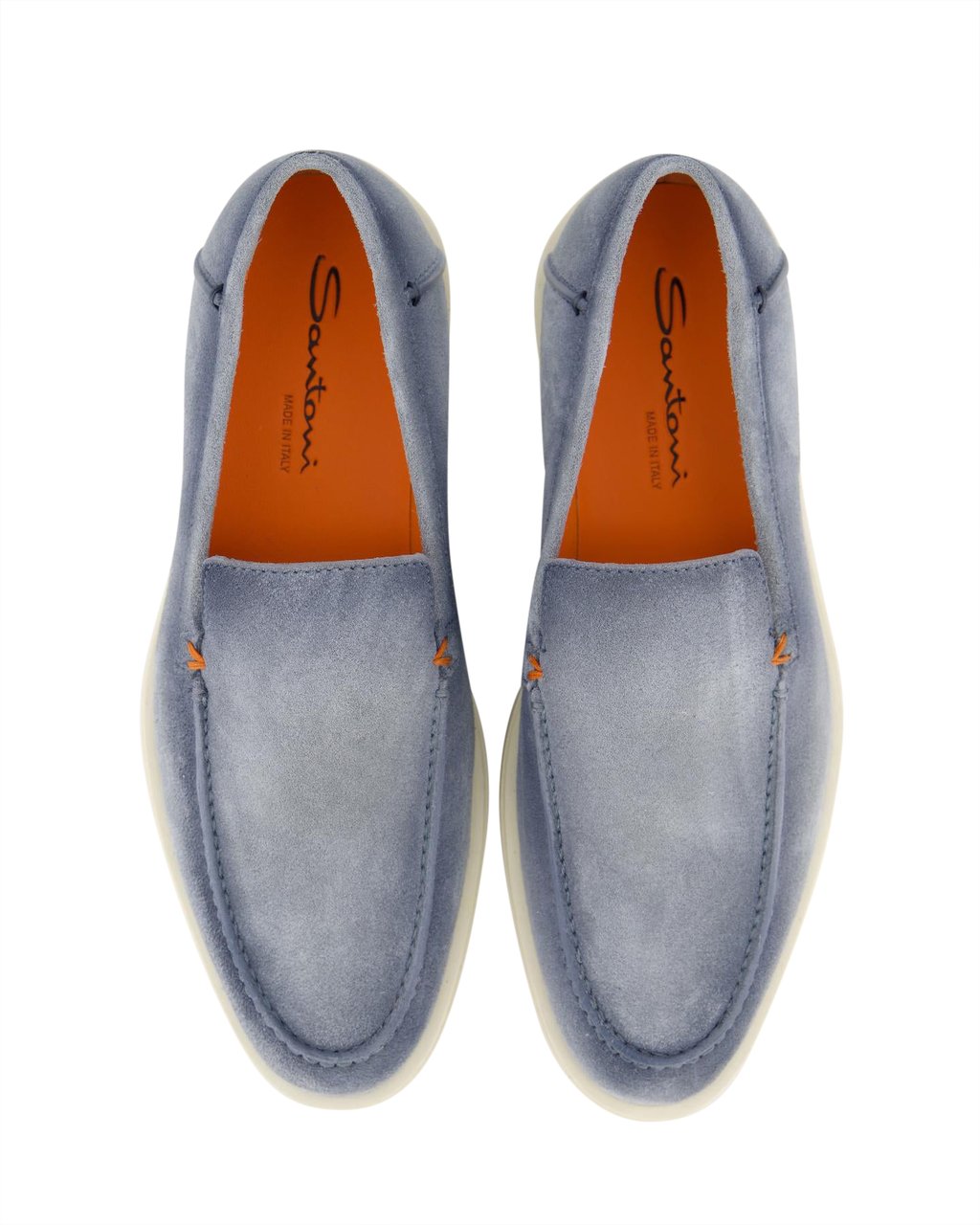 Santoni Heren Botanist Loafer Blauw Blauw
