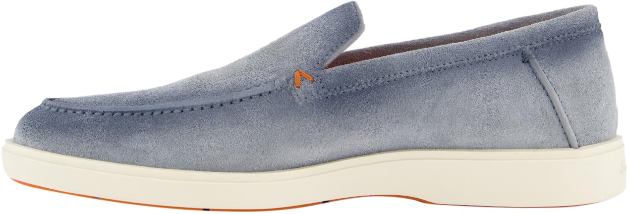 Santoni Heren Botanist Loafer Blauw Blauw