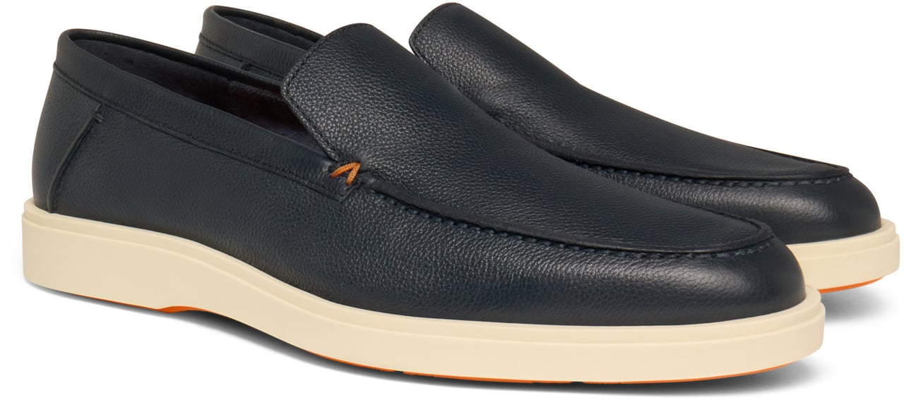 Santoni Men's leather loafer Wit