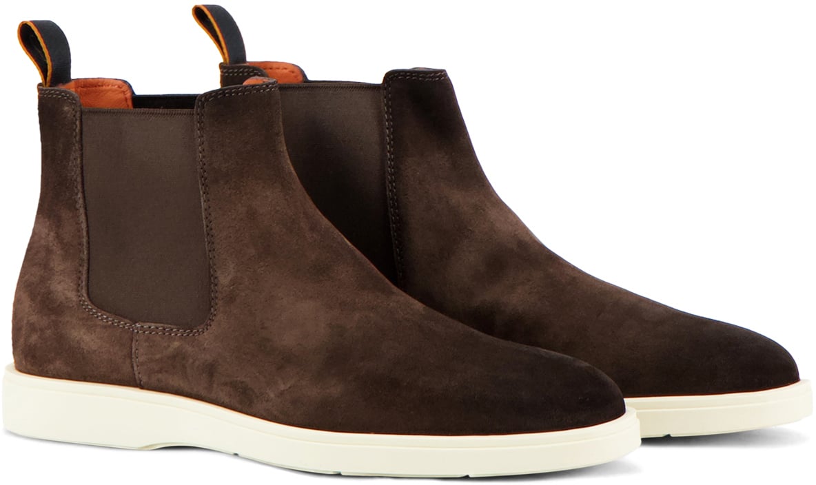 Santoni Instapschoen Bruin Bruin