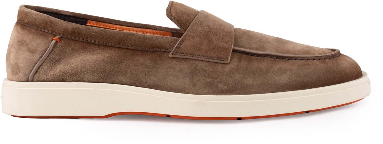 Santoni Flat Shoes Brown Bruin