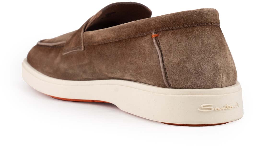 Santoni Flat Shoes Brown Bruin