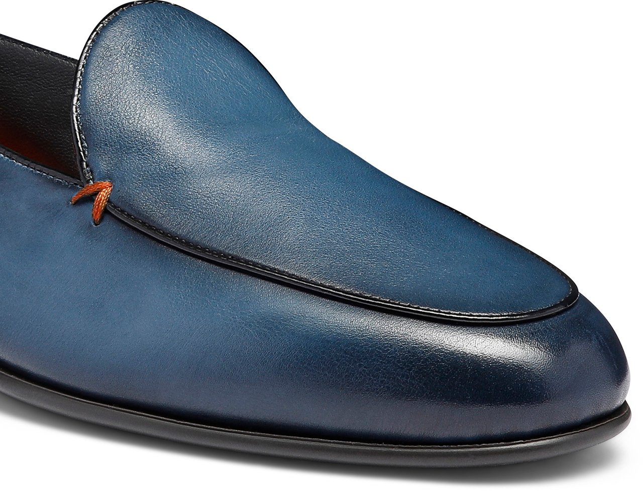 Santoni Men's leather loafer Wit