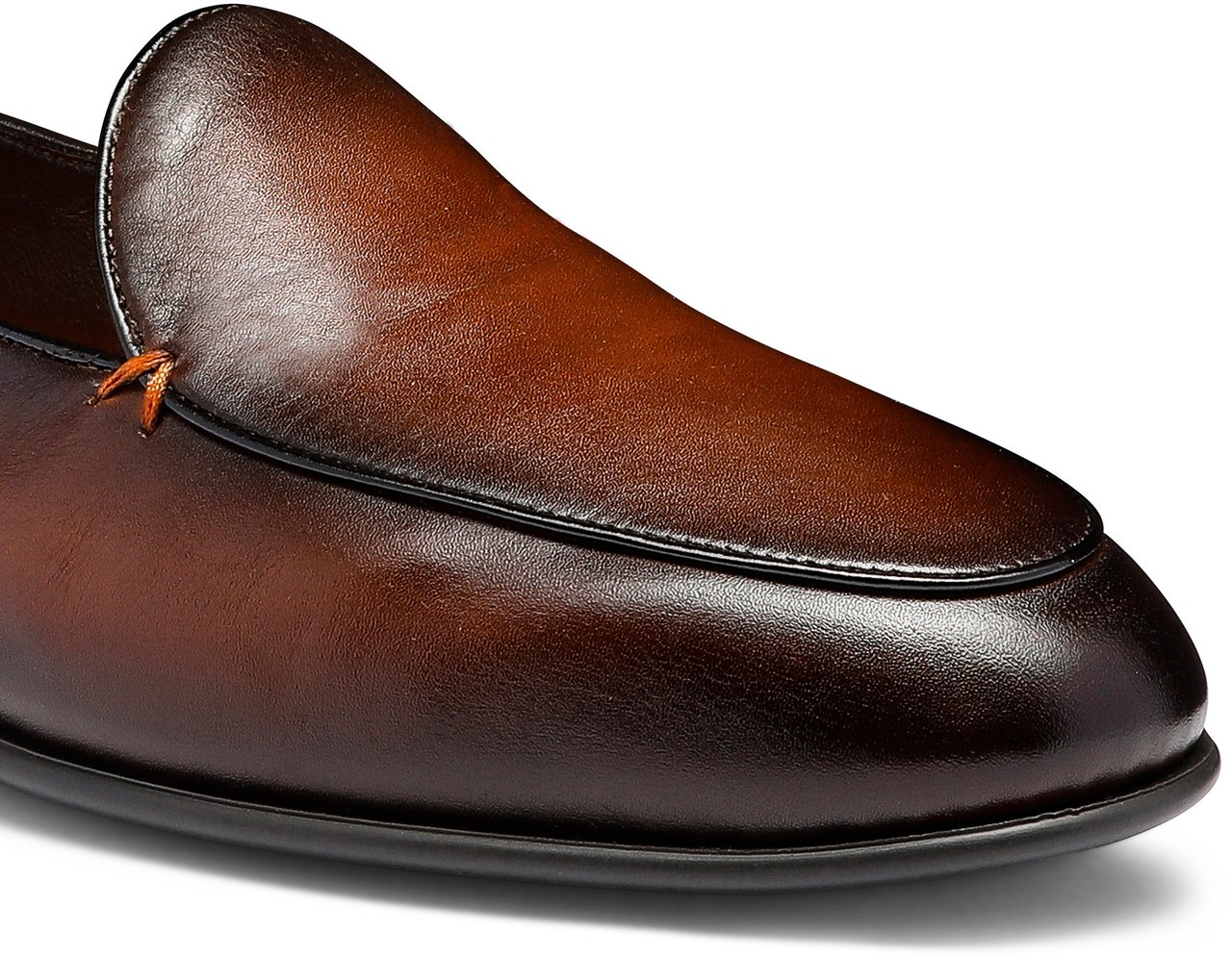 Santoni Men's leather loafer Wit