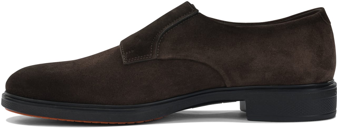 Santoni Suede double buckle loafers Bruin