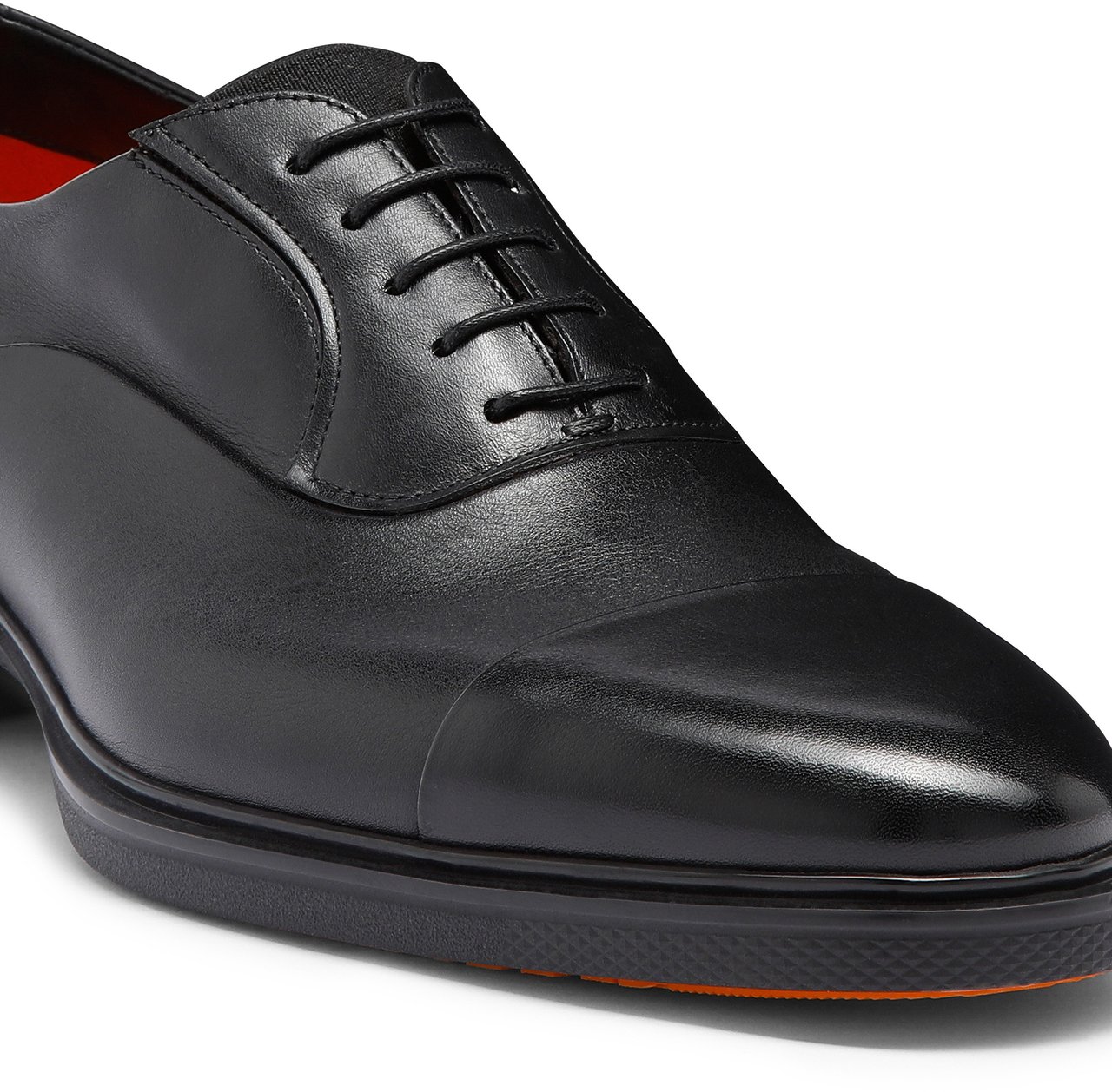 Santoni Men's leather Easy laceup Wit