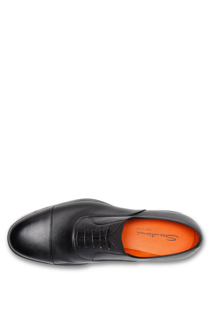 Santoni Easy Leather Lace-Up Shoes Grijs