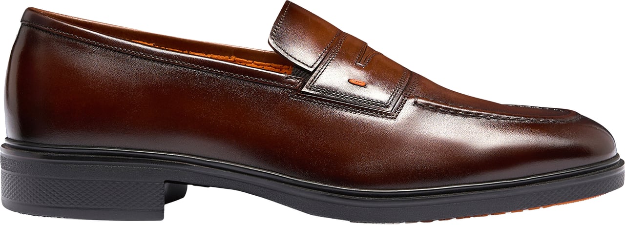 Santoni Men's suede Easy loafer Wit