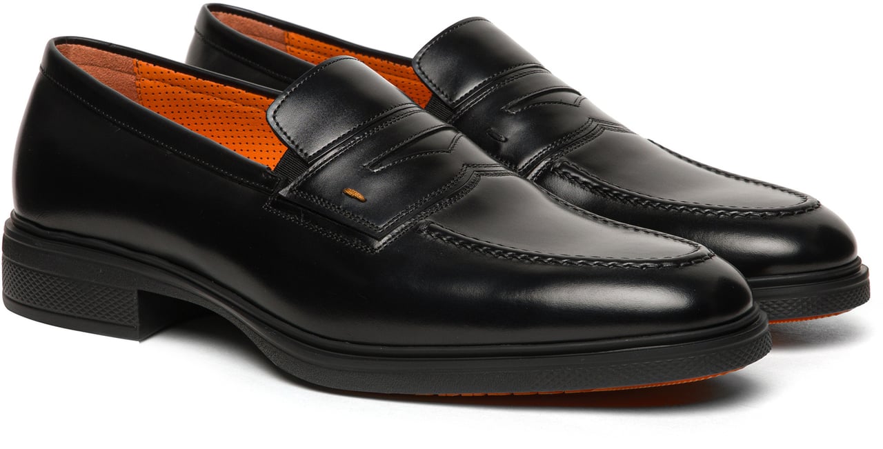 Santoni Men's suede Easy loafer Wit